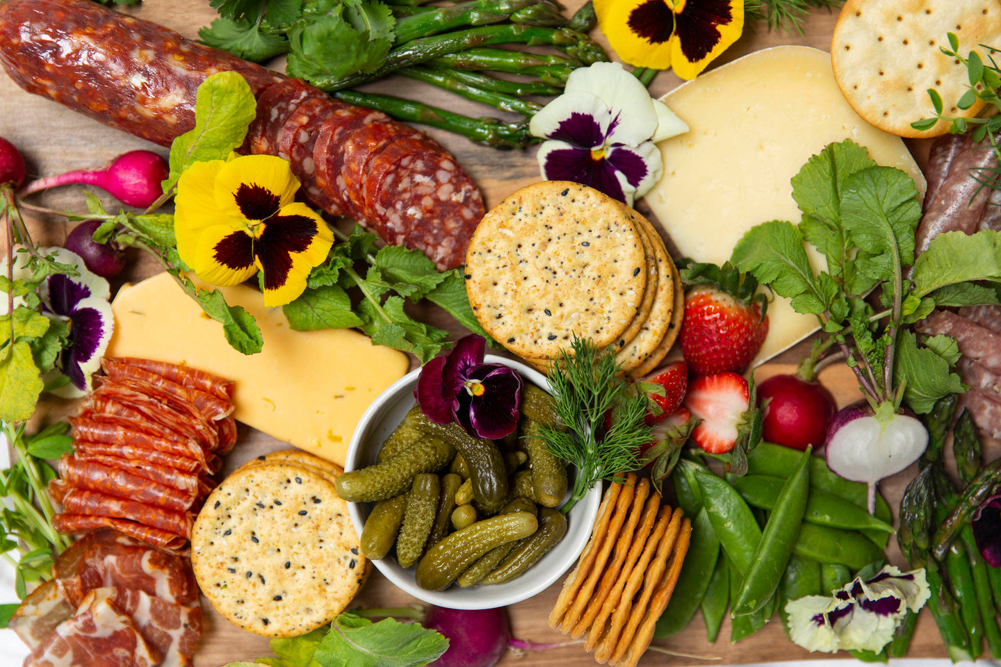 spring charcuterie board