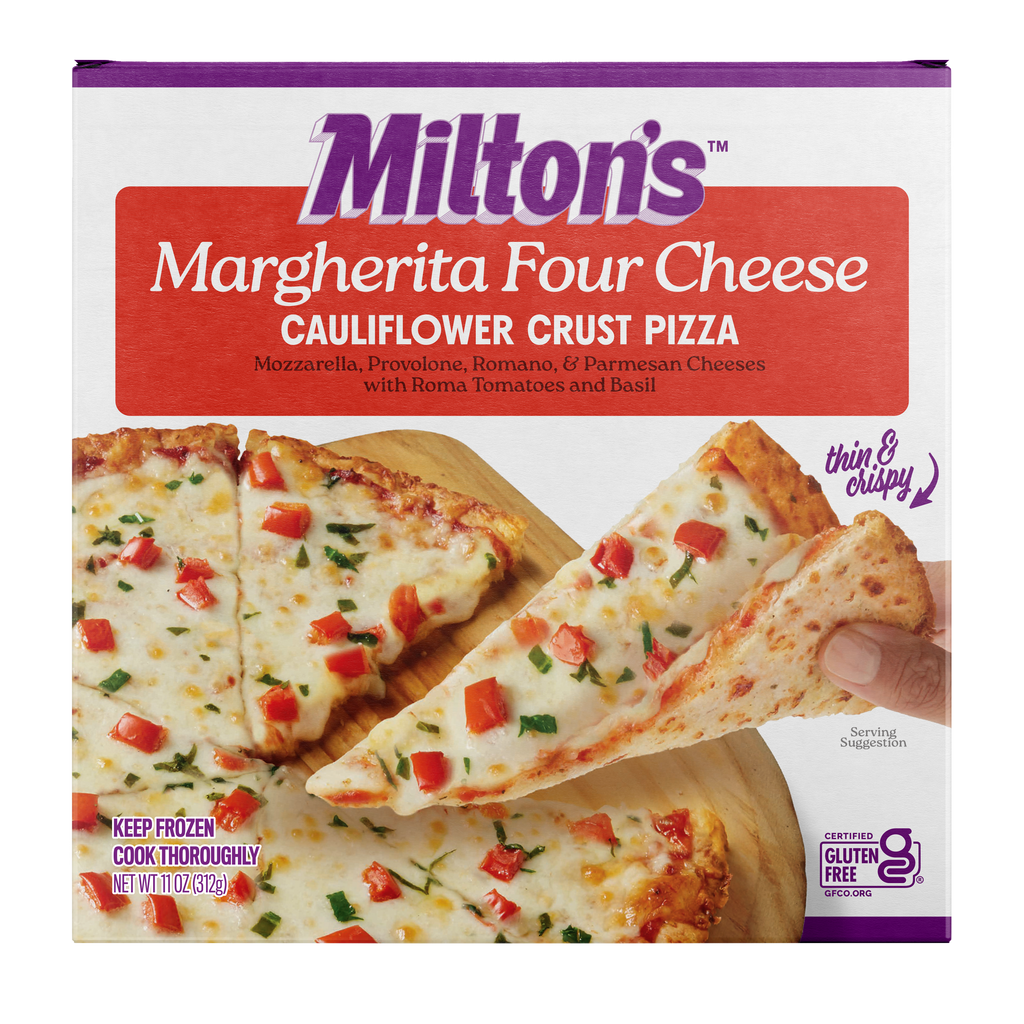 Margherita Four Cheese Cauliflower Crust Pizza | Eat Milton's