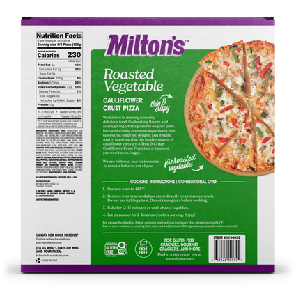 Roasted Vegetable Cauliflower Crust Pizza - Costco 2 Pack