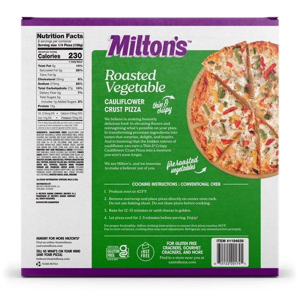 Roasted Vegetable Cauliflower Crust Pizza - Costco 2 Pack