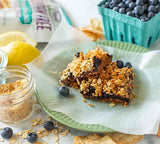 gluten free blueberry crumble snack