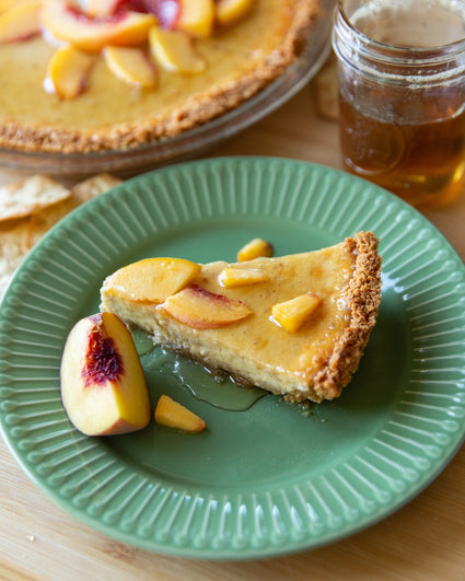 Gluten Free Peach Cheesecake