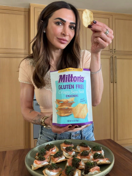 Smoked Salmon Caviar Bites Recipe with Herby Yogurt Spread