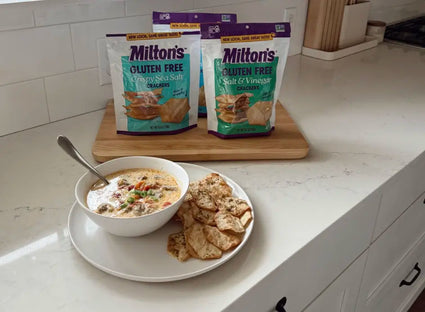 Corn Bacon Chowder With Milton’s Crackers