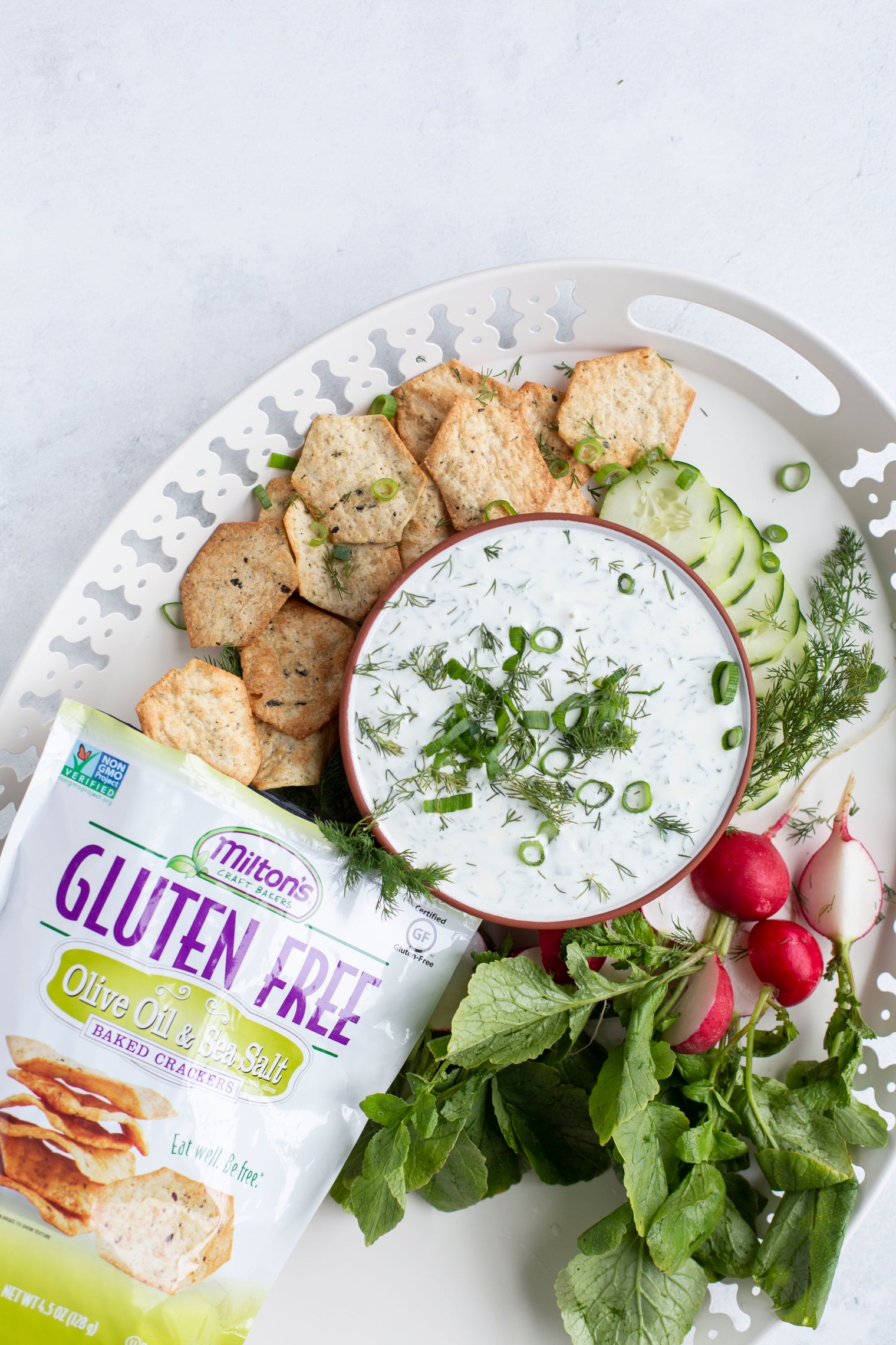 gluten free dill yogurt chip dip