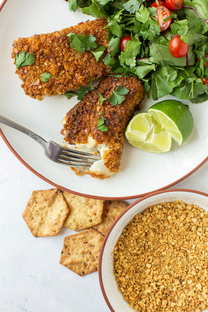 Gluten Free Cracker Encrusted Cod Fillets