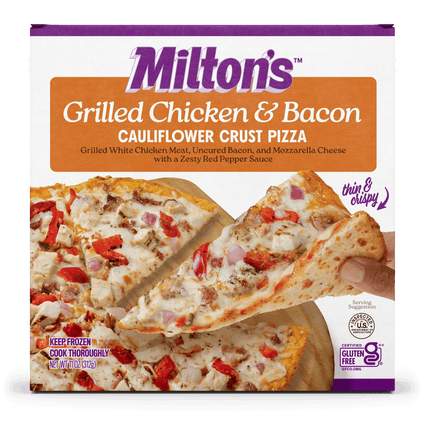 Grilled Chicken & Bacon Cauliflower Crust Pizza