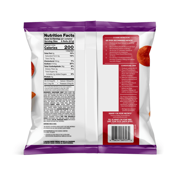 Uncured Pepperoni Pizza Snack Bites