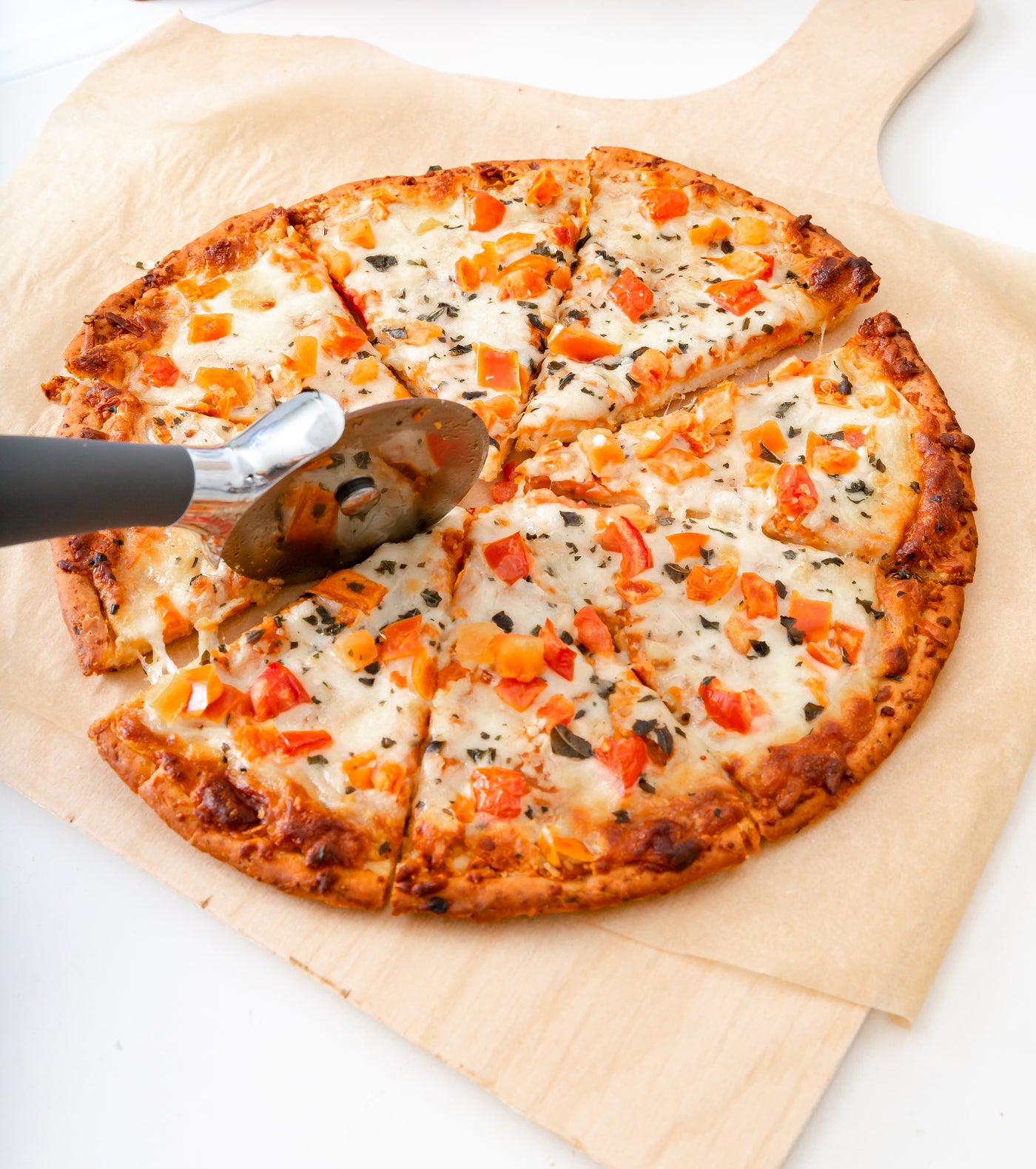 Margherita Four Cheese Cauliflower Crust Pizza