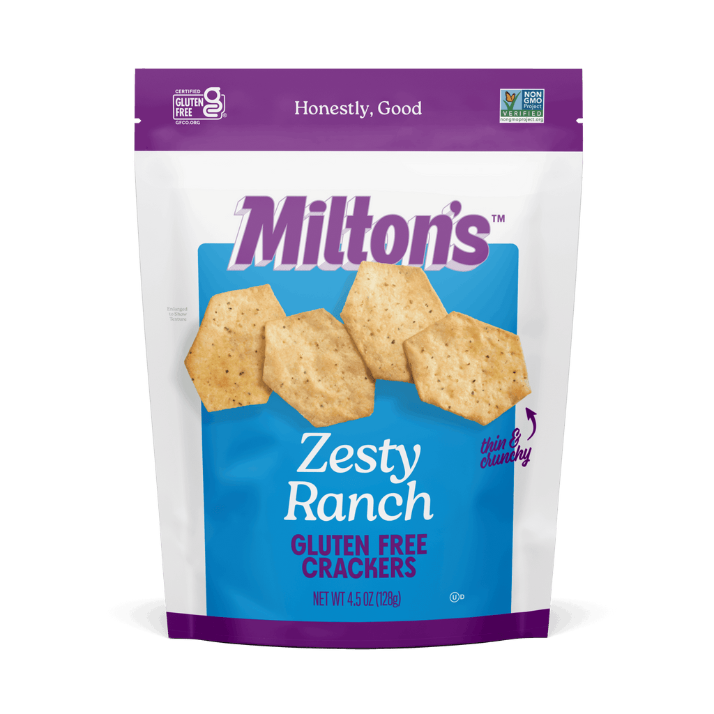 Heb R Zesty Ranch Zesty Ranch Gluten Free Crackers | Eat Milton's